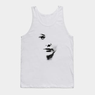 PORTRAIT FACE with grid effect Tank Top